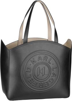 Karl Lagerfeld K/Circle LG Tote Patch  in Schwarz (21.2 Liter), Shopper von Karl Lagerfeld