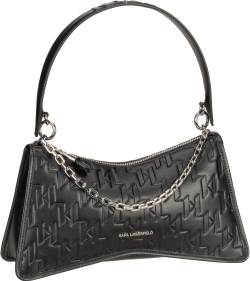 Karl Lagerfeld K/Seven Element Shoulderbag Embossed  in Schwarz (3.8 Liter), Abendtasche von Karl Lagerfeld