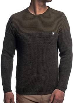 CRSM Carisma Herren - Strickpullover 7288 Streetwear Menswear Autumn/Winter Knit Knitwear Sweater Carisma Fashion, Gr.- XXL, Khaki von Karl´s People