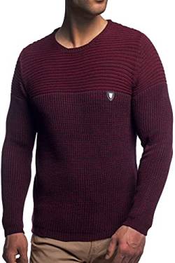 CRSM Karl's People Herren-Strickpullover K-114 Streetwear, Bordo, Gr.- L von Karl´s People