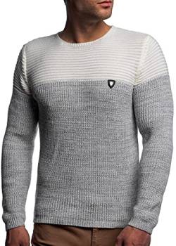 Carisma Herren - Strickpullover 7288 Streetwear Menswear Autumn/Winter Knit Knitwear Sweater CRSM CARISMA Fashion- Gr. 3XL, Ecru von Karl´s People