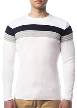 Karl's People Herren Feinstrickpullover K-128 White M von Karl´s People