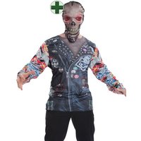 Karneval-Klamotten Kostüm Ghost Rider Herren fotorealistisches 3 D Shirt, Männer Kostüm Halloween Karneval von Karneval-Klamotten