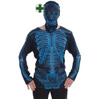 Karneval-Klamotten Kostüm Skelett X Ray Herren fotorealistisches 3 D Shirt, Männer Kostüm Halloween Karneval von Karneval-Klamotten