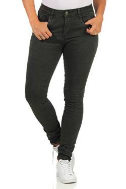 KAROSTAR Chino Damen Jeans Baggy Hose Boyfriend Hüfthose 19 (46, Grün) von Karostar by Lexxury