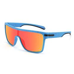 Karsaer Flat Top TR90 Polarisierte Sport Männer Damen Sonnenbrille Vintage Square Radfahren Laufen Angeln Golf Wandern Sportbrille von Karsaer