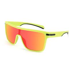 Karsaer Flat Top TR90 Polarisierte Sport Männer Damen Sonnenbrille Vintage Square Radfahren Laufen Angeln Golf Wandern Sportbrille von Karsaer