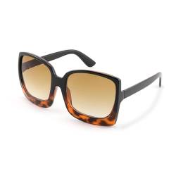 Karsaer Klassische Retro Quadratische Groß Sonnenbrille UV400 Damen, Vintage Rechteckige Übergroß Sonnenbrille K7075 von Karsaer