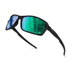 Karsaer Polarisierte Sonnenbrille Damen und Herren，Sportbrille UV400 Schutz，Fahrradbrille，Angeln Golf Laufen Radfahren K7090 von Karsaer