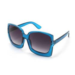Karsaer Retro Quadratische Große Sonnenbrille Damen，Klassische Rechteckige Übergroße Sonnenbrille K7075 von Karsaer