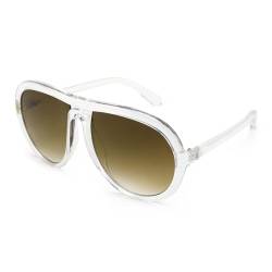 Karsaer Retro Runde Sonnenbrille für Womem und Männer Trendy Vintage Doppel Brücke Sonnenbrille K7132 von Karsaer
