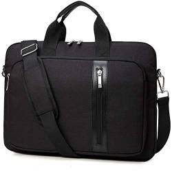 Kasgo Laptoptasche 15.6 Zoll, Wasserabweisend Stoßfest Umhängetasche Herren Damen Aktentasche Notebooktasche PC Laptop Schutztasche mit Gepolsterter Schultergurt für Business Arbeit(Schwarz) von Kasgo