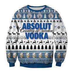 Bier Weihnachtspullover Herren Lustig Alkohol Weihnachtspulli Bier Pullover Hässlich Ugly Christmas Sweater Xmas Bier Weihnachts Pullover Hoodie Sweatshirt Damen Herren Weihnachtsoutfit von Kashyke