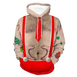 Hässliche Weihnachtspullover Herren Lustig 3XL 4XL 5XL 6XL Christmas Sweater Ugly Große Größen Weihnachtspullover+Herren Funny Witzige Weihnachten Pullover Xmas Weihnachts Pullis Hässlicher Hoodie von Kashyke