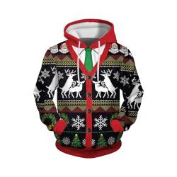 Hässliche Weihnachtspullover Herren Lustig 3XL 4XL 5XL 6XL Christmas Sweater Ugly Große Größen Weihnachtspullover+Herren Funny Witzige Weihnachten Pullover Xmas Weihnachts Pullis Hässlicher Hoodie von Kashyke