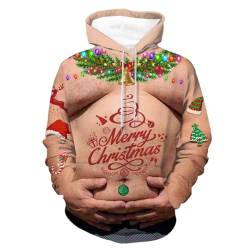 Hässliche Weihnachtspullover Herren Lustig 3XL 4XL 5XL 6XL Christmas Sweater Ugly Große Größen Weihnachtspullover+Herren Funny Witzige Weihnachten Pullover Xmas Weihnachts Pullis Hässlicher Hoodie von Kashyke