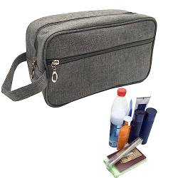 2 Pcs Herren Kulturbeutel - Wasserfeste Schminktasche - Leichte Reise-Kulturtasche, Make-up-Organizer für Kosmetika, tragbare Rasiertasche Kasmole von Kasmole