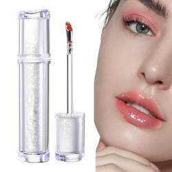 Spiegelwasser-Lipgloss - Lippenglasur mit hohem Pigment- und Spiegeleffekt - Alltagskosmetik für Frauen zum Arbeiten, Dating, Zuhause, Reisen, Treffen, Einkaufen von Kasmole