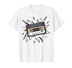 80er 90er Jahre Oldschool Kassette Mottoparty T-Shirt von Kassettenkind