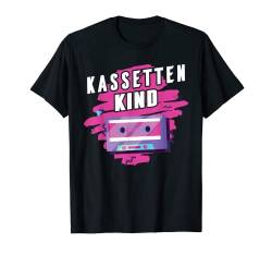 90er 80er Jahre Mottoparty Kassette Oldschool T-Shirt von Kassettenkind