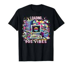 Loading 90s Vibes - 90er Jahre Mottoparty Kostüm Outfit T-Shirt von Kassettenkind