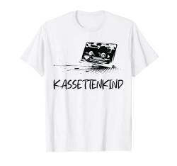 Oldschool Kassette 90er 80er Jahre Mottoparty Nostalgie T-Shirt von Kassettenkind