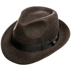 Kastori Modischer Damen/Herren Filzhut Trilby-Hut Egon aus 100% Wolle von Kastori