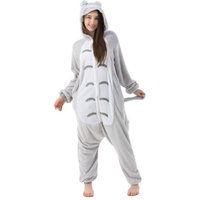 Katara Partyanzug Bauernhof-Tiere Jumpsuit Onesie Kostüm für Erwachsene S-XL, Fasching, Katze, Hase, Hühnchen, Karotte, Kuh, Pferd, Ziege, Schweinchen, Küken von Katara