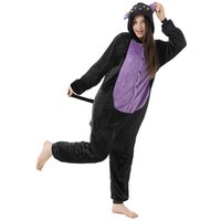 Katara Partyanzug Bauernhof-Tiere Jumpsuit Onesie Kostüm für Erwachsene S-XL, Fasching, Katze, Hase, Hühnchen, Karotte, Kuh, Pferd, Ziege, Schweinchen, Küken von Katara