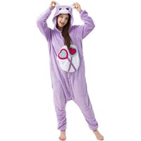 Katara Partyanzug Glücksbärchis Jumpsuit Onesie für Erwachsene S-XL, Karneval, Karnevalskostüm, Einteiler, Kigurumi - Einhorn von Katara