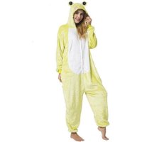 Katara Partyanzug Waldtiere Jumpsuit Kostüm Onesie Overall Erwachsene S-XL, Bär, Biene, Eule, Eichhörnchen, Fuchs, Fledermaus, Rentier, Maus, Igel von Katara