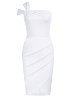 Kate Kasin Elegant Abendkleider Sommerkleid Hochzeitsgast Für Business Outfit Farbe:Weiß L von Kate Kasin
