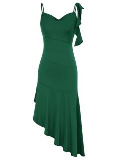 Kate Kasin Sommerkleid Lang Maxikleid Mit Schmeichelhaftem Schnitt Und Schulterfreiem Design Für Eine Elegante Silhouette Farbe:Grün*M von Kate Kasin