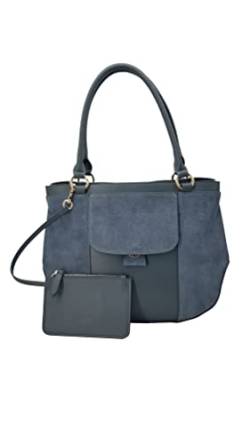 Kate Lee Damen Sac en Cuir Porté Épaule AYA Schultertasche aus Leder, grau von Kate Lee