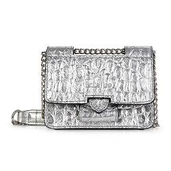 Kate Lee Damen Tasche Mini Tiny Ophelia Cro Silber Schultertasche von Kate Lee