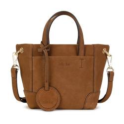 Kate Lee Damen Tasche aus Leder, mit Schulterriemen, Tane, Braun Ledertasche von Kate Lee