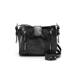 Kate Lee Damen Umhängetasche Anita Schwarz Silber Schultertasche von Kate Lee