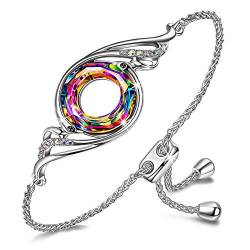 Kate Lynn Armband Damen Phoenix Serie Armbänder Symbolisiert Glück Ewigkeit, Kristall aus Österreich, MuttertagGeschenk für Mama Personalisierte Geburtstags Geschenke, mit Elegante Schmuck-Geschenkbox von Kate Lynn