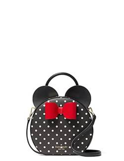 KATE SPADE DISNEY X MINNIE MOUSE ROUND CANTEEN PURSE BLACK & WHITE POLKA DOT von Kate Spade New York