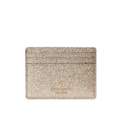 Kate Spade Glimmer Glitter Small Slim Card Holder Gift Box (Gold), Kreditkartenetui von Kate Spade New York