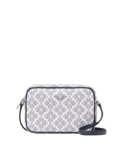 Kate Spade Mini-Kameratasche aus beschichtetem Segeltuch mit Spaten und Blumen (blau) von Kate Spade New York