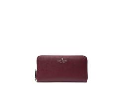 Kate Spade NY Brynn Zip Around Große Continental Geldbörse Saffiano PVC Leder Deep Berry Red, Deep Berry, Large, Große Geldbörse von Kate Spade New York