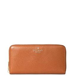 Kate Spade New York Leila Large Continental Wallet In Warm gingerbread von Kate Spade New York