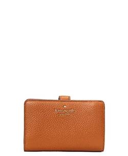 Kate Spade New York Leila Medium Compact Bifold Wallet Leather Warm Gingerbread von Kate Spade New York