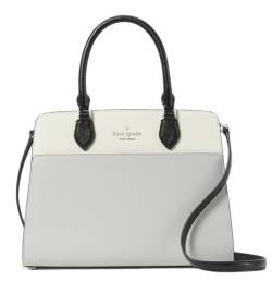 Kate Spade New York Madison Mittelgroße Handtasche aus Saffiano-Leder, Platingrau von Kate Spade New York