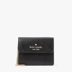 Kate Spade New York Madison Saffiano Leder Kleine Klappe Kartenetui Schwarz, Schwarz, Klappe von Kate Spade New York