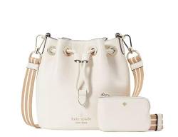 Kate Spade New York Rosie Mini-Eimertasche aus genarbtem Leder für Damen, pargament von Kate Spade New York