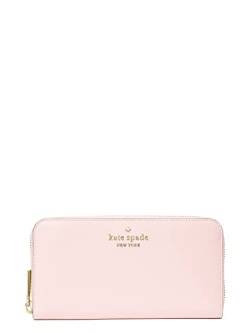 Kate Spade Staci Large continental wallet Saffiano Leather Chalk Pink von Kate Spade New York