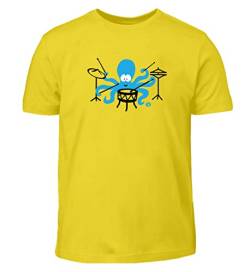 Tintenfisch Oktopus Drummer Schlagzeug - Kinder T-Shirt von Katelein