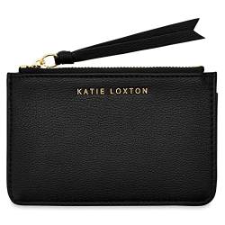 Katie Loxton Isla Coin Damen Geldbörse mit Reißverschluss, klein, veganes Leder, Schwarz, schwarz, 4 x 2.75 Inches von Katie Loxton